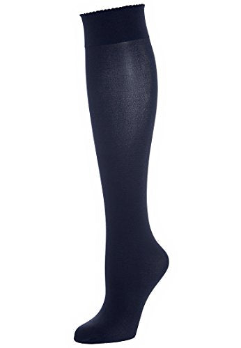 Wolford Women's Velvet de Luxe 50 Knee-Highs, 50 DEN, Black (Black 7005), Small on Sale